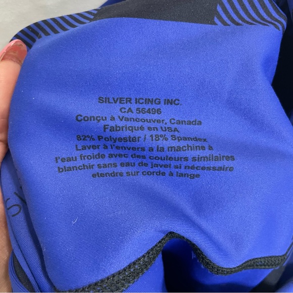 Silver Icing Royal Blue plaid leggings - Picture 4 of 8